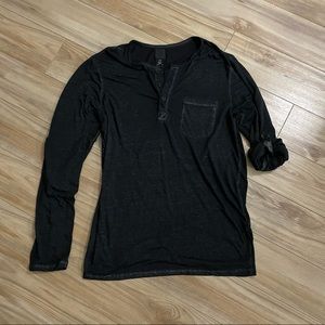 H&M men henley top size M
